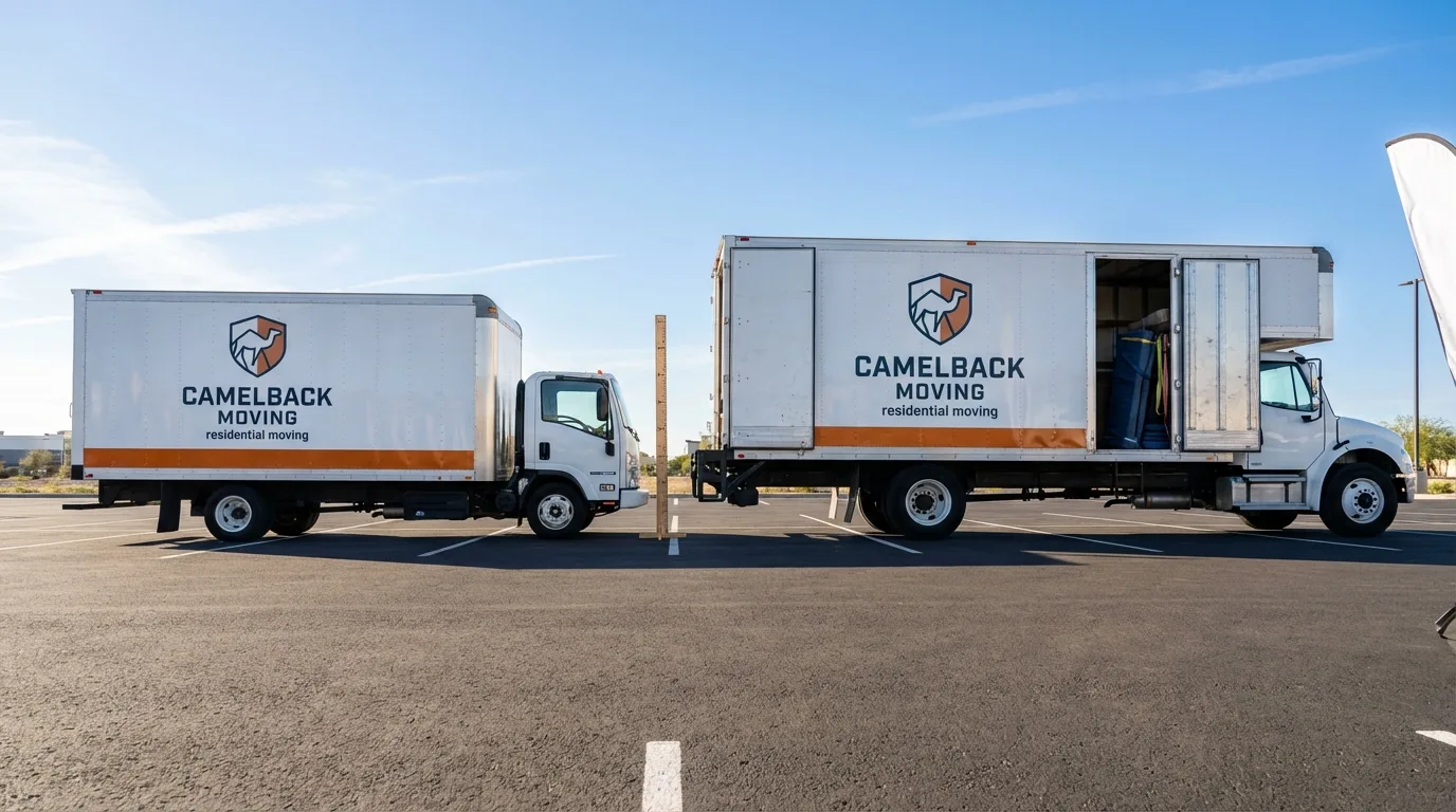 Moving truck size capacity guide in Redwood Valley